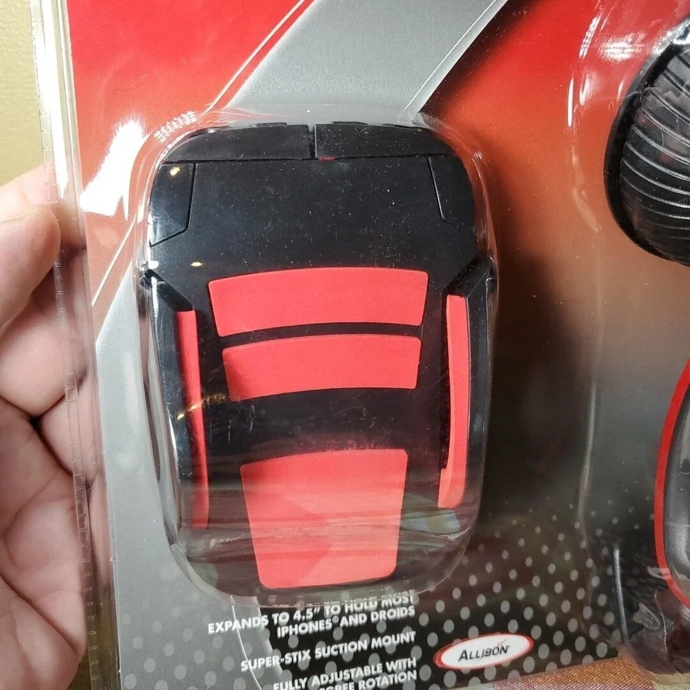 Allison‎ OS Car Smartphone Holder Universal Black Red Suction Mount 95-0475